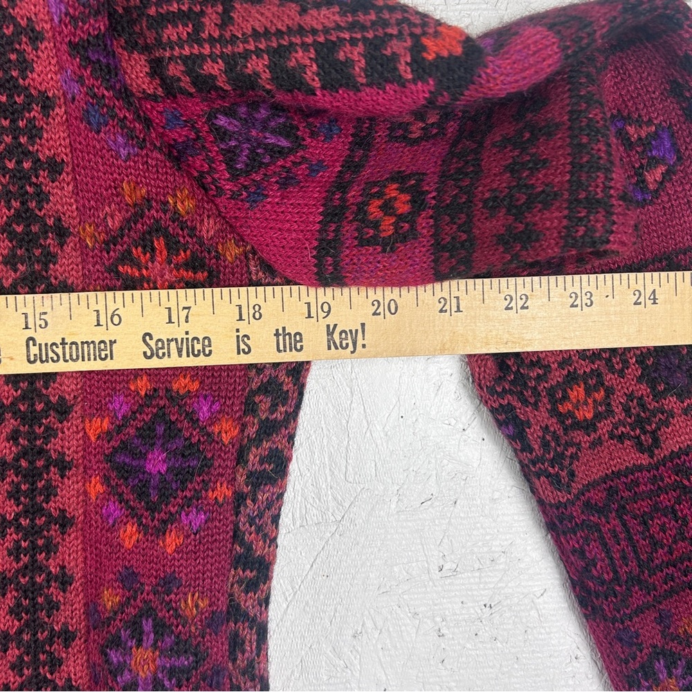 Dakota Cardigan 100% Alpaca Hand Loomed in Bolivia Women’s Size S Button Closure - Picture 3 of 10
